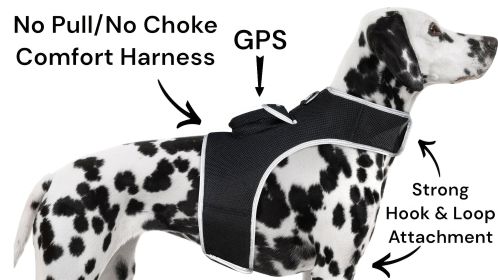 Pocket GPS Tracking Devices for Pets with Movement Sensor + Mobile App Size:L