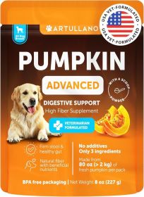 Pumpkin Powder for Dogs Digestive Support 8 OZ Fiber Supplement for Constipation for Gut Balance Healthy Skin Digestion Anal Glands Firm Stool Po